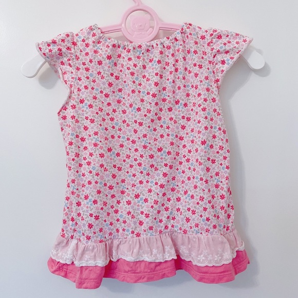 Mikihouse toddler girl's floral top - Picture 4 of 6